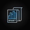 Business report outline vector creative modern icon