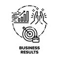 Business Result Vector Concept Black Illustrations Royalty Free Stock Photo