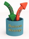 Business risk profit Royalty Free Stock Photo