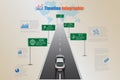 Business road map world timeline infographic, Vector Illustration