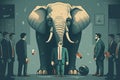 Business-Savvy Elephant Leads Award-Winning Meeting: 5 Intricate Vector Art Designs