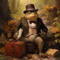 A business-savvy frog comes to life in hyper-realistic CGI form.