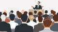Professional Business Seminar Lecture with Expert Speaking at Event