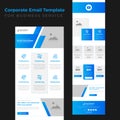 Business services Promotional B2B marketing email template design