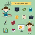 Business set Royalty Free Stock Photo