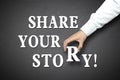 Business share your story concept Royalty Free Stock Photo
