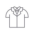 Business shirt icon, linear isolated illustration, thin line vector, web design sign, outline concept symbol with Royalty Free Stock Photo