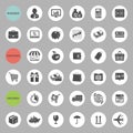 Business, shopping and delivery icon set