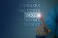 Business showing concept of taxes paid by corporations Royalty Free Stock Photo