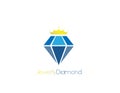 Crwon diamond beauty logo