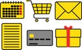 Business siplified icon set