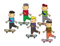 Business skateboard team