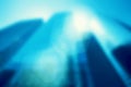 Business skyscrapers background. Blur, defocued Royalty Free Stock Photo