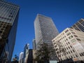 Business skyscrapers in the dowtown of Montreal, Canada, taken in the center business district of the main city of Quebec