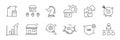 Business sme doodle icon set. Small, medium enterprise business hand drawn doodle sketch style icon. Local partnership