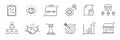 Business sme doodle icon set. Small, medium enterprise business hand drawn doodle sketch style icon. Local partnership