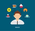 Business snack icons