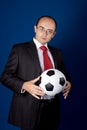 Business with soccer ball (football)