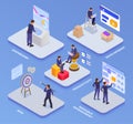 Business Software Isometric Infographics Royalty Free Stock Photo