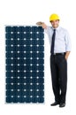 Business with solar energy Royalty Free Stock Photo