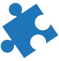 Business solutions, puzzle Isolated Vector Icon can be easily edit and modify Royalty Free Stock Photo