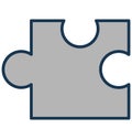 Business solutions, puzzle Isolated Vector Icon can be easily edit and modify Royalty Free Stock Photo