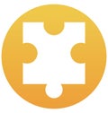 Business solutions, puzzle Isolated Vector Icon can be easily edit and modify Royalty Free Stock Photo