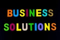 Business solutions teamwork strategy solution success team communication Royalty Free Stock Photo