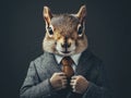 Business Squirrel Royalty Free Stock Photo