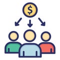 Business stakeholder, capitalist . Vector icon which can easily modify or edit