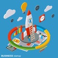 Business startup, innovation vector concept