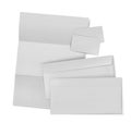 Business stationary set. envelope, sheet of paper and business c Royalty Free Stock Photo