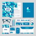 Business stationary set Royalty Free Stock Photo