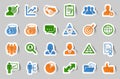 Business sticker icon set 2 Royalty Free Stock Photo