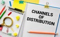 business still life. distribution channel, business concept Royalty Free Stock Photo