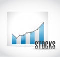 Business stocks graph illustration design