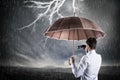 Business storm . Crisis concept Royalty Free Stock Photo