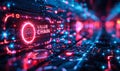 Business Strategist Focused on Optimizing Value Chain Operations with High-Tech Digital Interface for Increased Efficiency