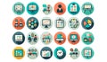 Business Strategy Icon Pack Royalty Free Stock Photo