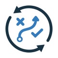Business strategy icon / vector graphics Royalty Free Stock Photo