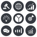 Business strategy icons universal set vector ESP10