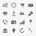 Business and strategy icons vector set