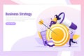 Business strategy target, great design for any purposes. Flat isometric vector illustration. Digital marketing Royalty Free Stock Photo