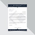 Business style letter head template for your project design Vector