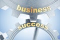 Business succeess concept with gears