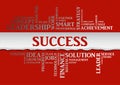 Business success concept related words in tag cloud Royalty Free Stock Photo