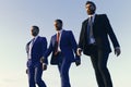 Business success and cooperation concept. Businessmen with confident faces Royalty Free Stock Photo