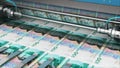 Printing 100 SEK Swedish krona money banknotes