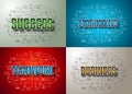 Business Success and Marketing Strategy concept with Doodle design style Royalty Free Stock Photo