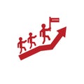 Business success plan icon design very nice